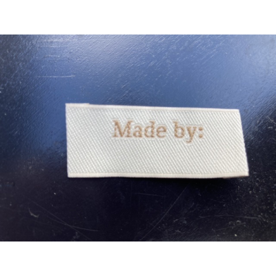 Stof Label "Made by...."