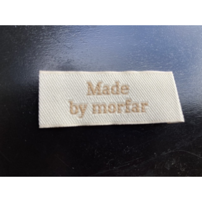 Stof Label "Made by morfar"