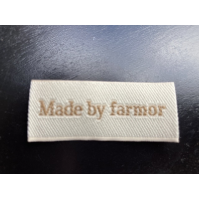 Stof Label "Made by farmor"