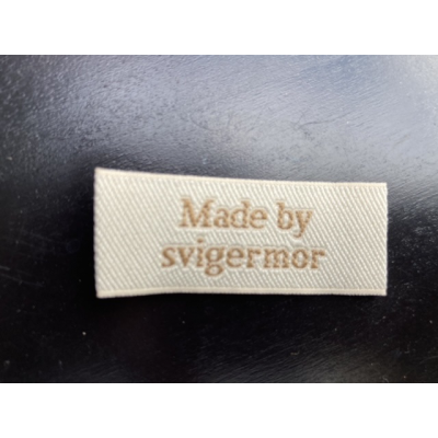 Stof Label "Made by svigermor"