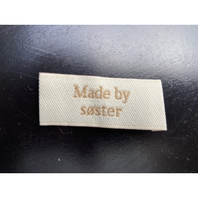 Stof Label "Made by søster"