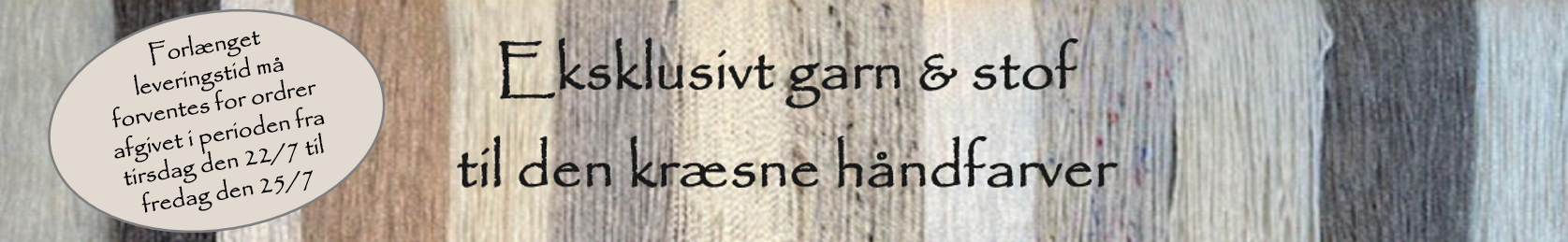 Garn i alle farver og typer